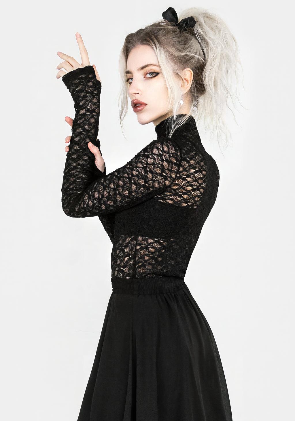Arabella Lace High Neck Top Product Image