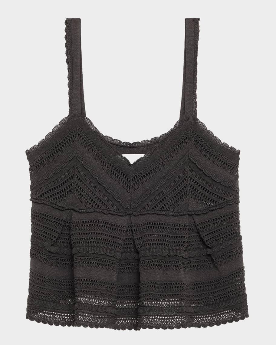 Lucky Lace Knit Tank Top Product Image