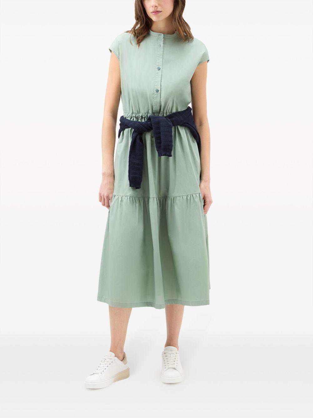 tiered poplin midi dress Product Image