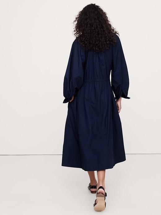 Cotton Poplin Midi Shirtdress Product Image