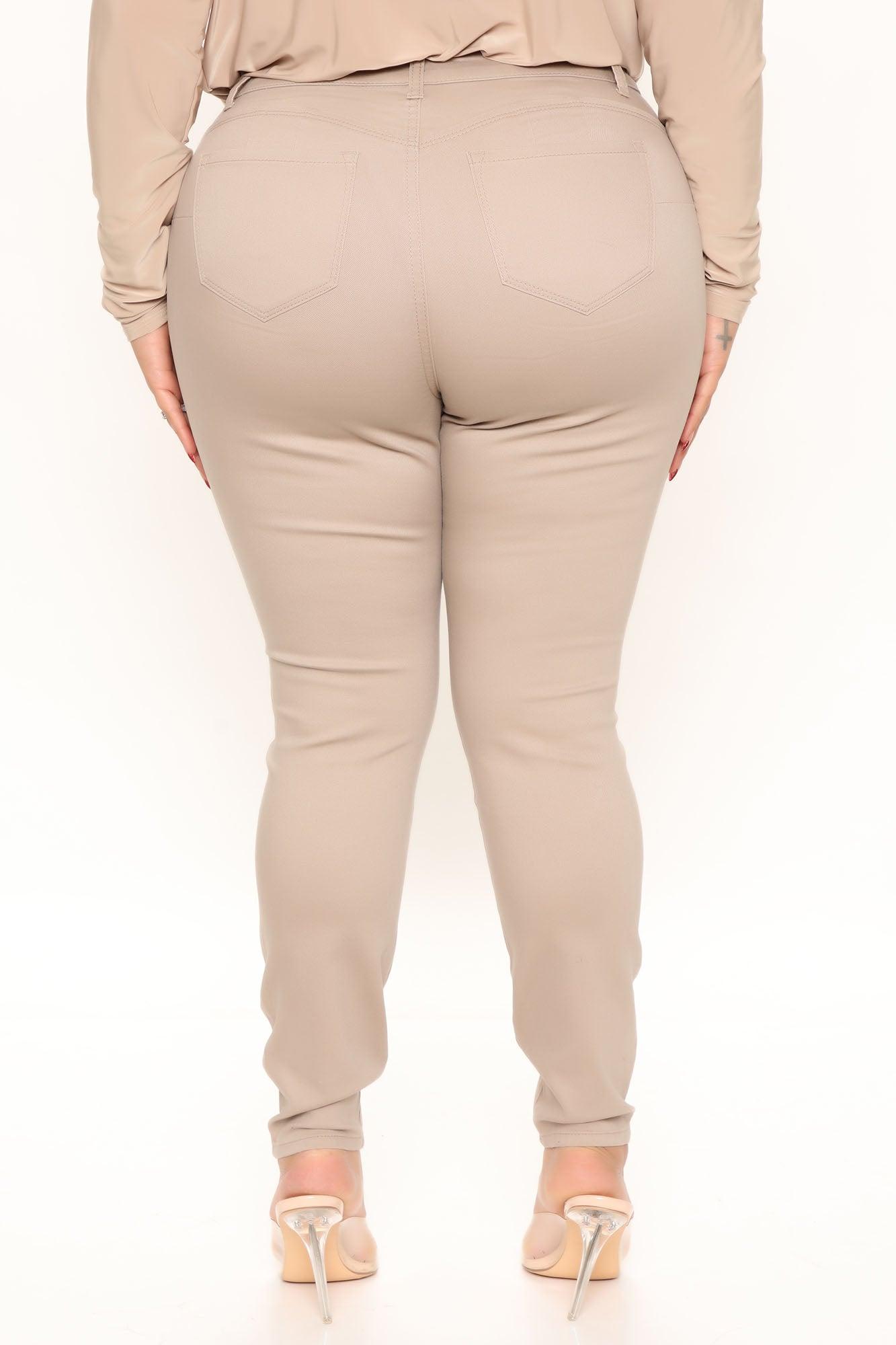 Casual Day Skinny Pants - Khaki Product Image