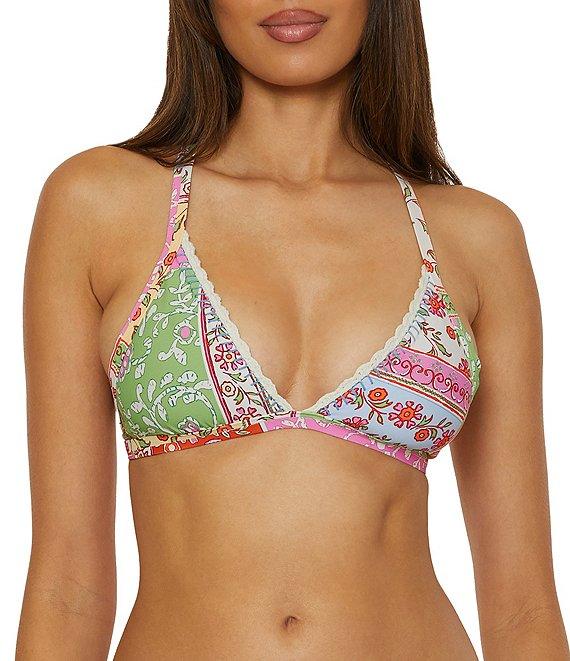 Lucky Brand Seville Color Block Printed Tab Side Hipster Swim Bottom Product Image