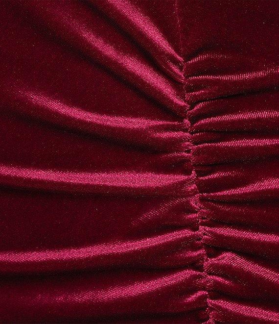 Honey and Rosie One-Shoulder Sleeveless Stretch Velvet Dress Product Image