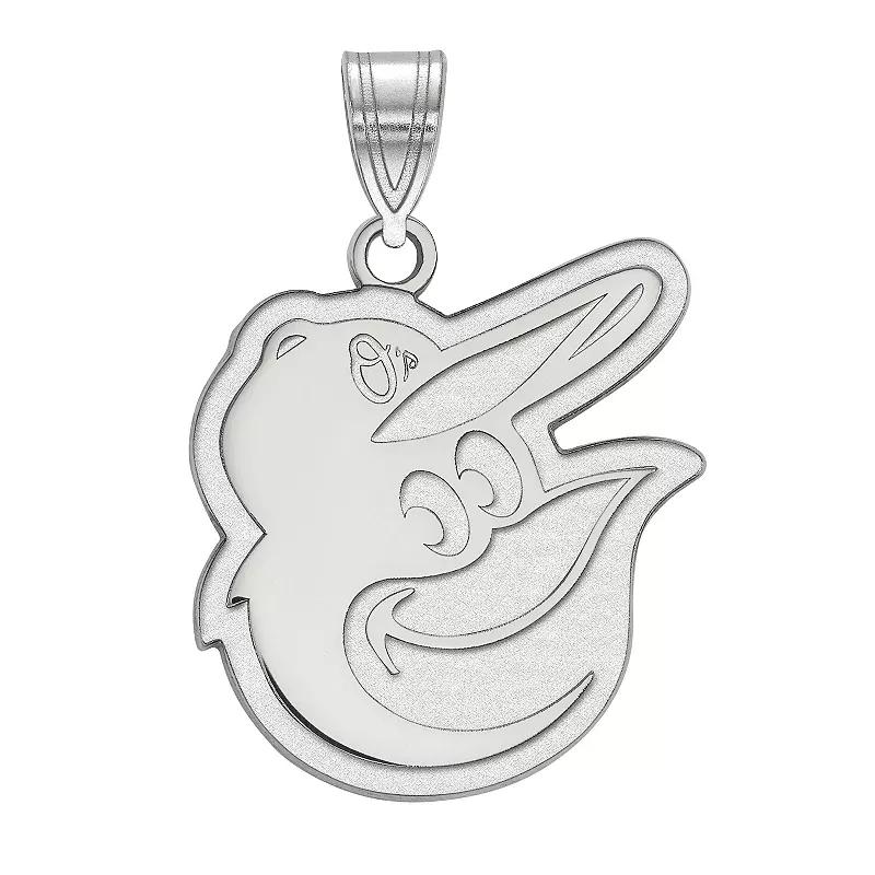 LogoArt Sterling Silver Baltimore Orioles Large Pendant, Women's, Size: 20MM Product Image