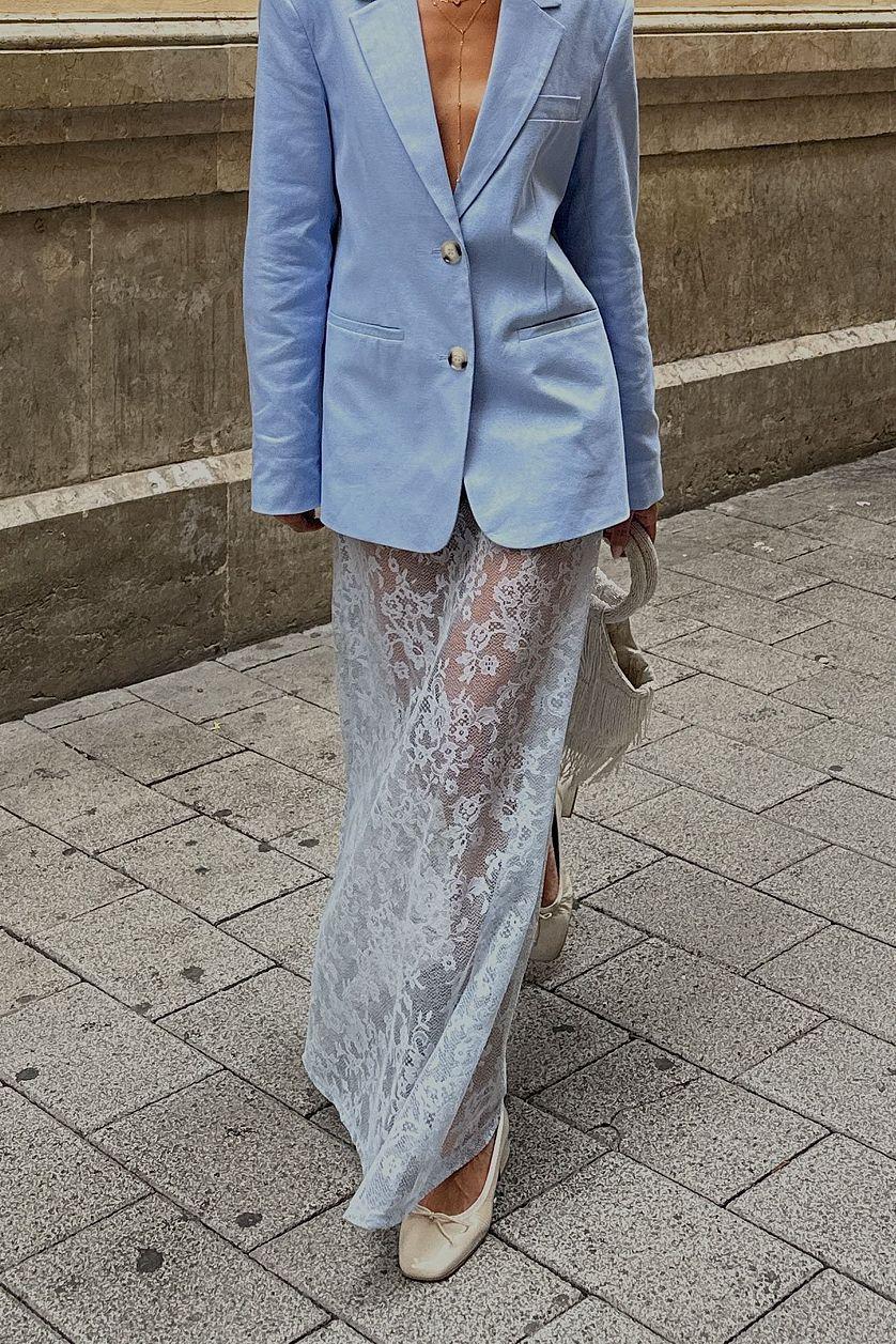 Lace Maxi Skirt Product Image