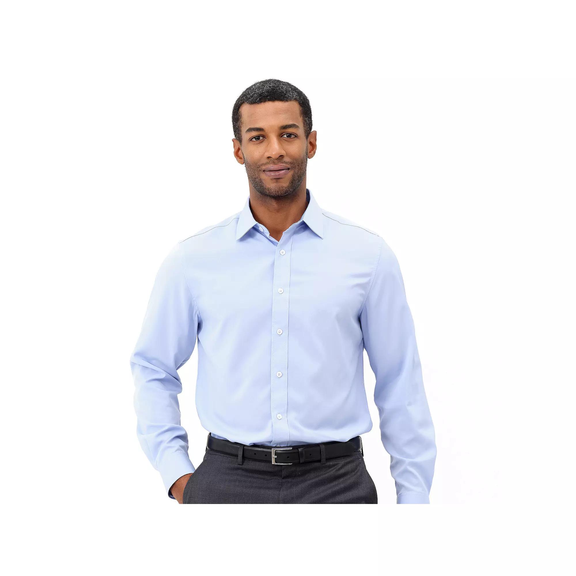 Mens Nick Graham Traveler Collection Performance Modern-Fit Stretch Dress Shirt Product Image