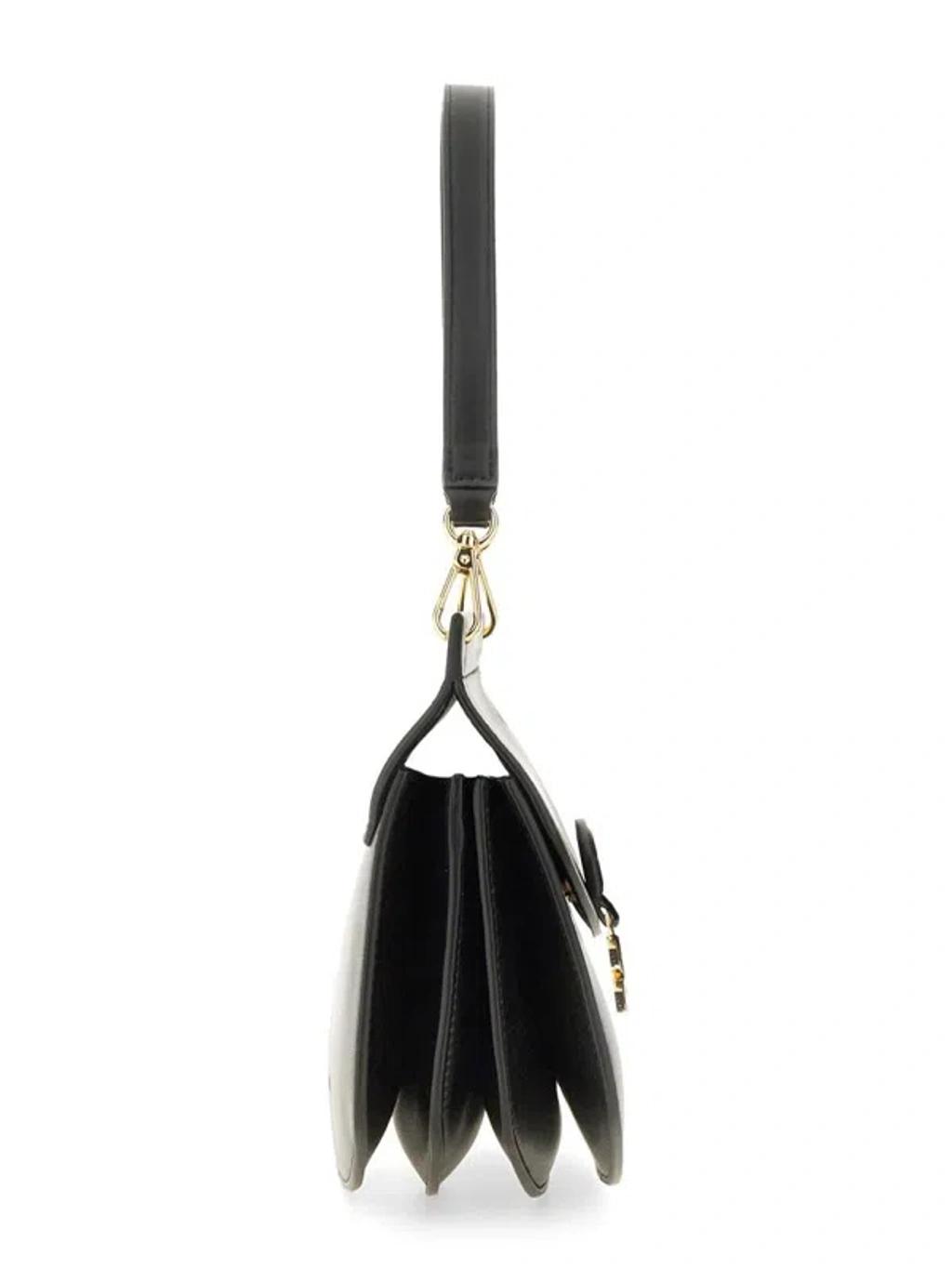 GANNI Small Shoulder Bag With Adjustable Strap And Gold-tone Hardware In Black Product Image