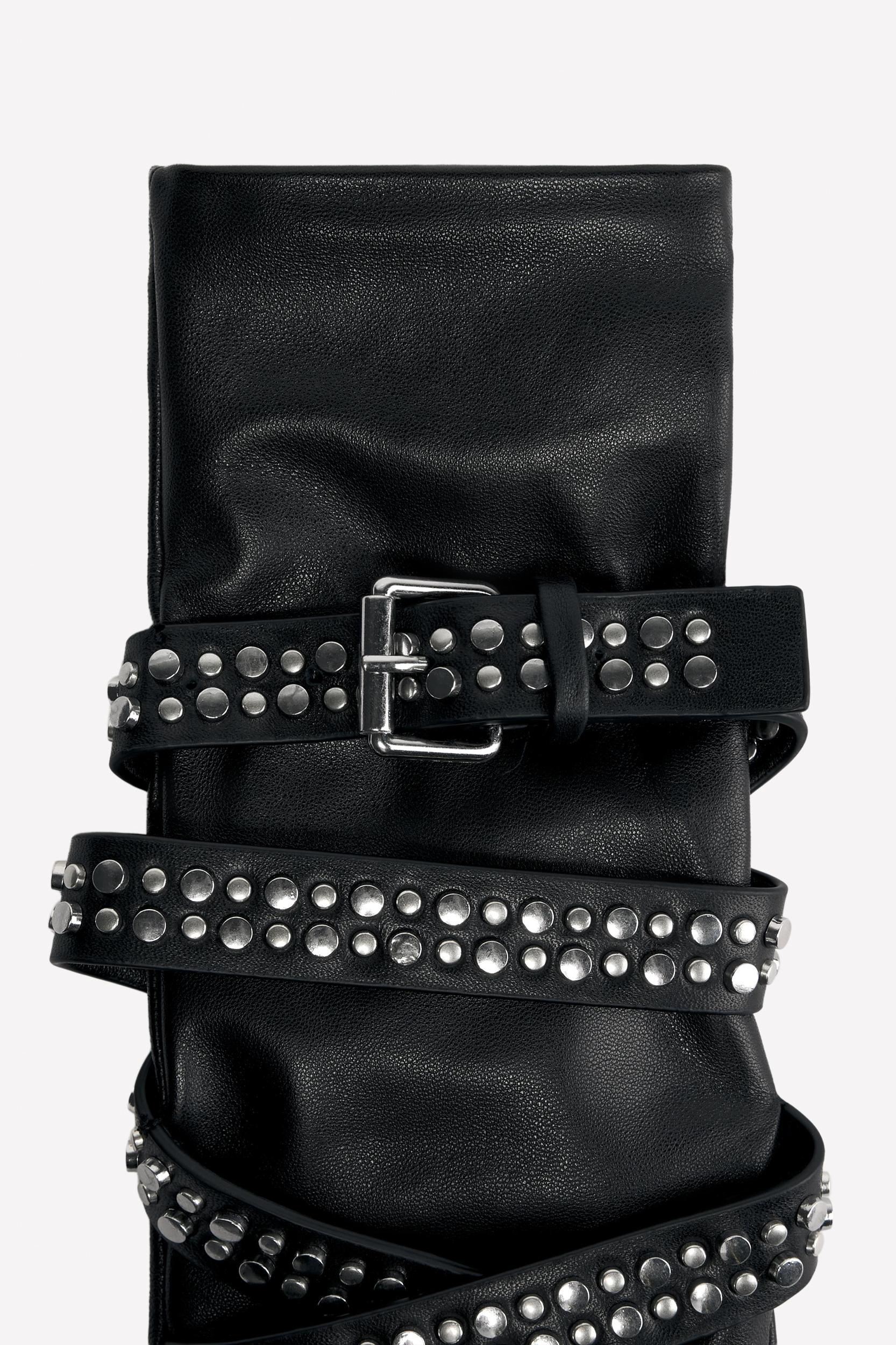LEATHER MITTENS WITH BELT AND STUDS LUDOVIC DE SAINT SERNIN x ZARA Product Image