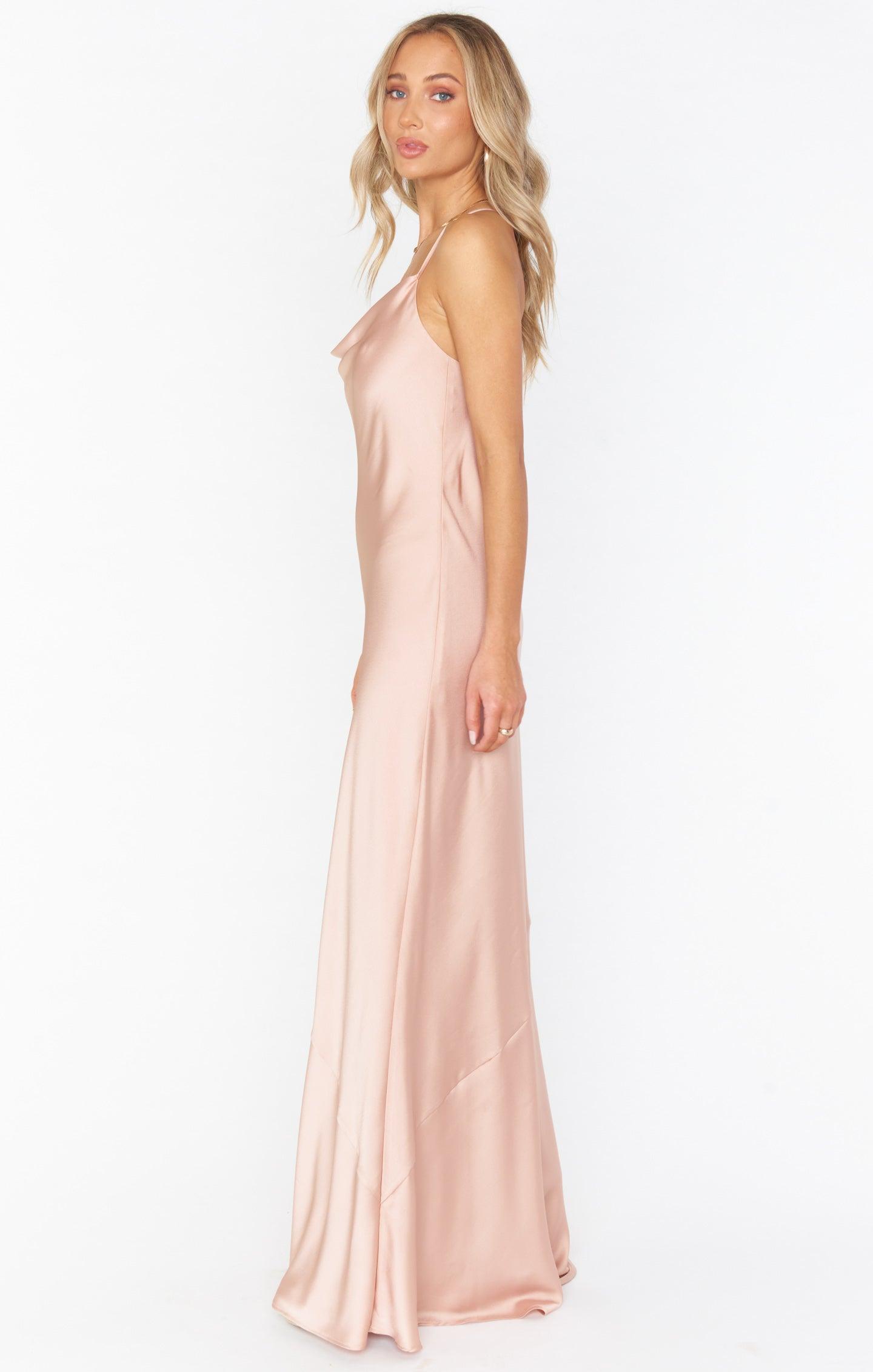 Tuscany Maxi Slip Dress ~ Ivory Luxe Satin Product Image