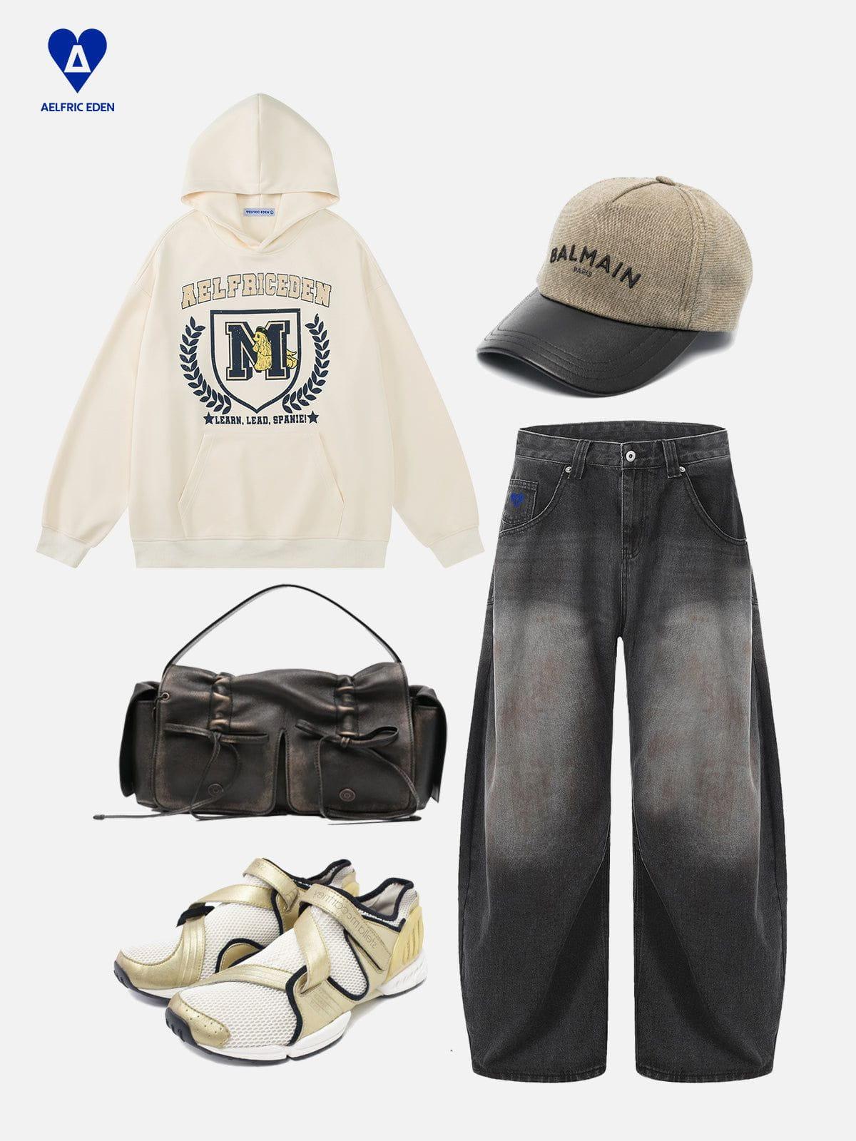 Aelfric Eden Vintage Badge Graphic Hoodie Product Image