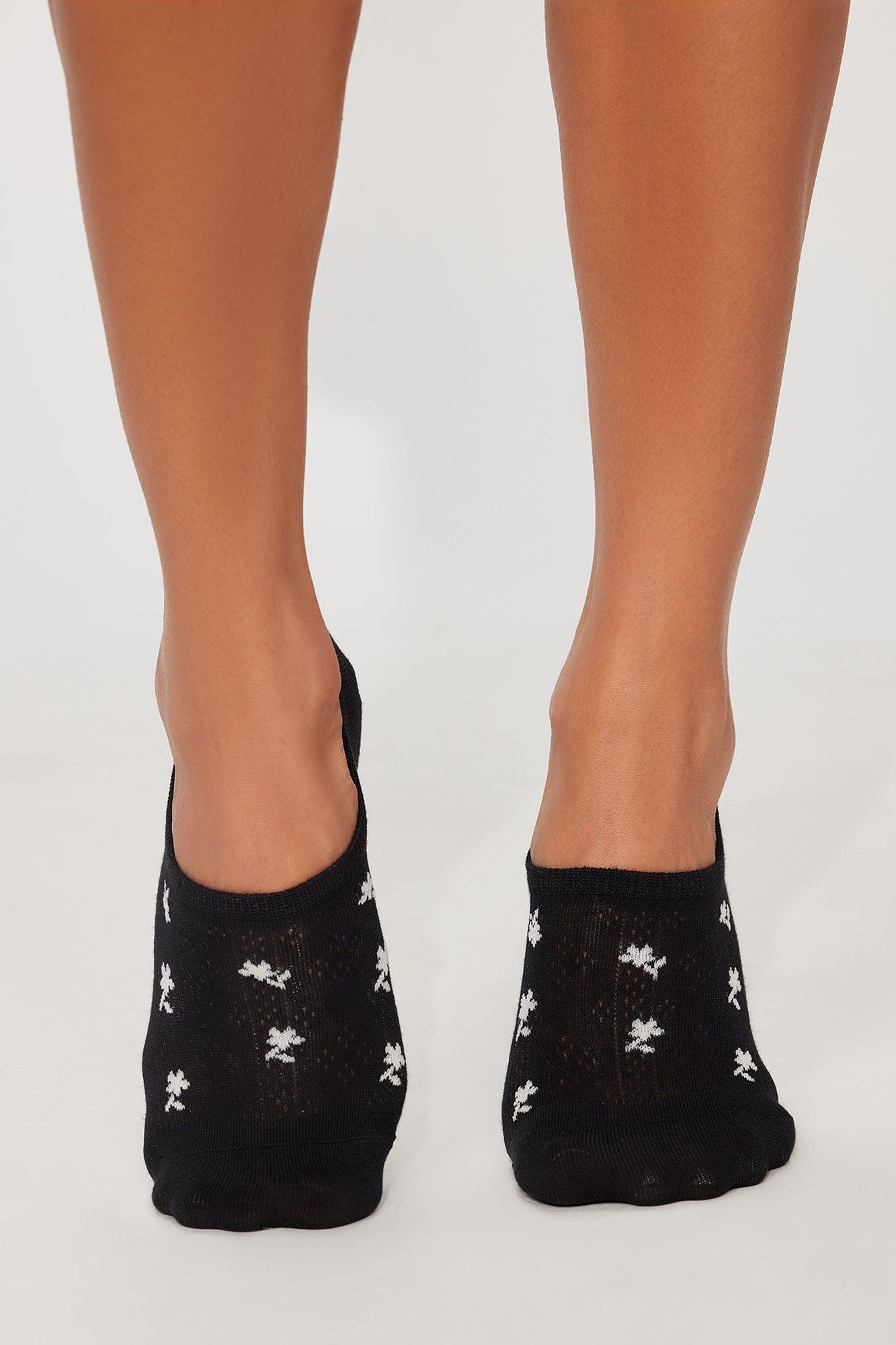 Rosebud 2 Pack Socks - Black/combo Female Product Image