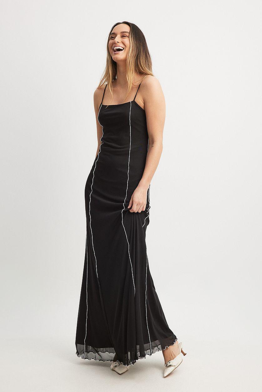 Contrast Maxi Dress Product Image