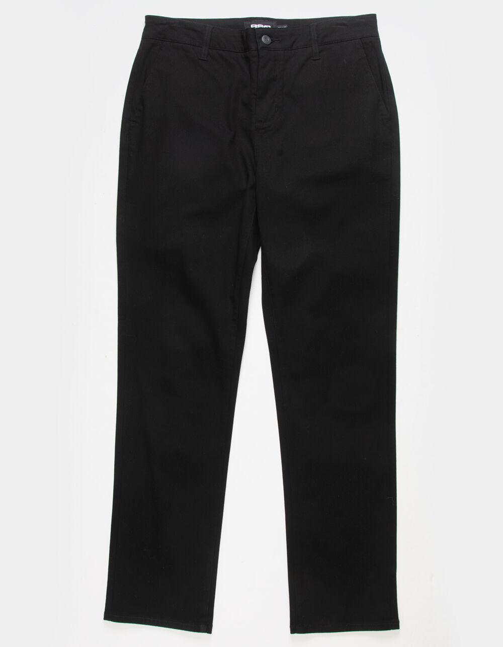 RSQ Mens Slim Straight Chino Pants - BLACK Product Image