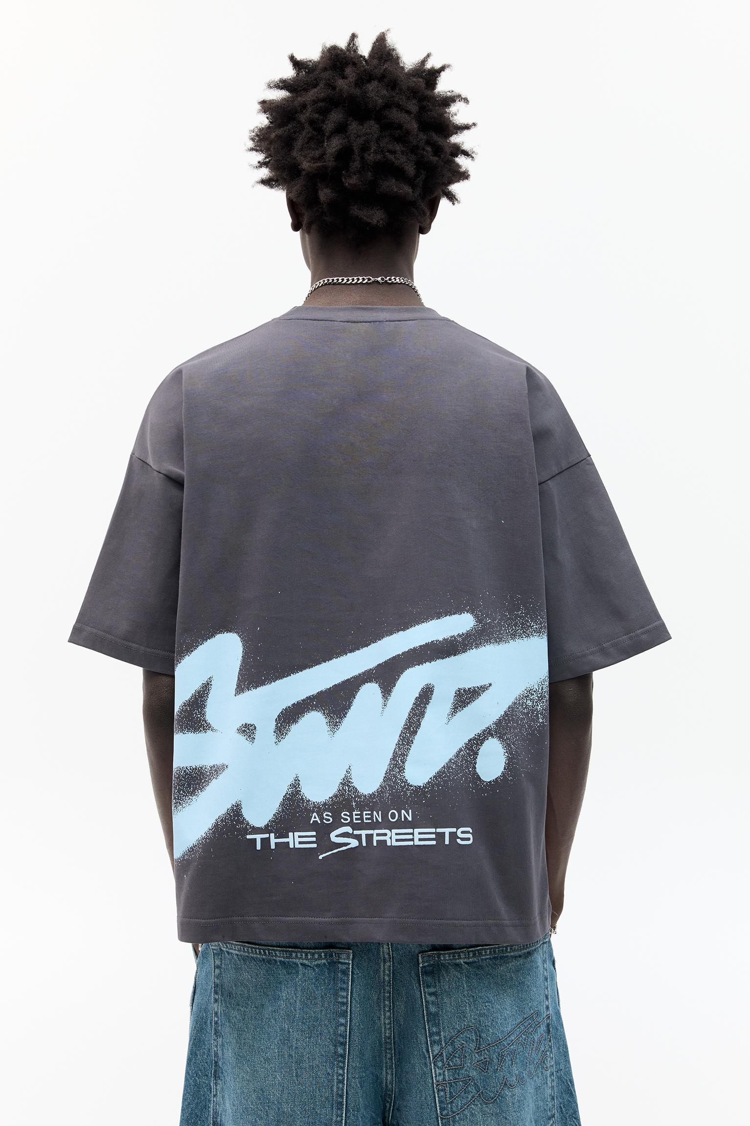 STWD short sleeve T-shirt with graffiti graphic Product Image