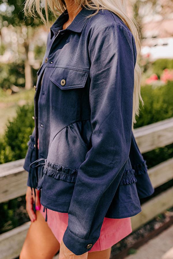 NYC Stroll Peplum Jacket Product Image