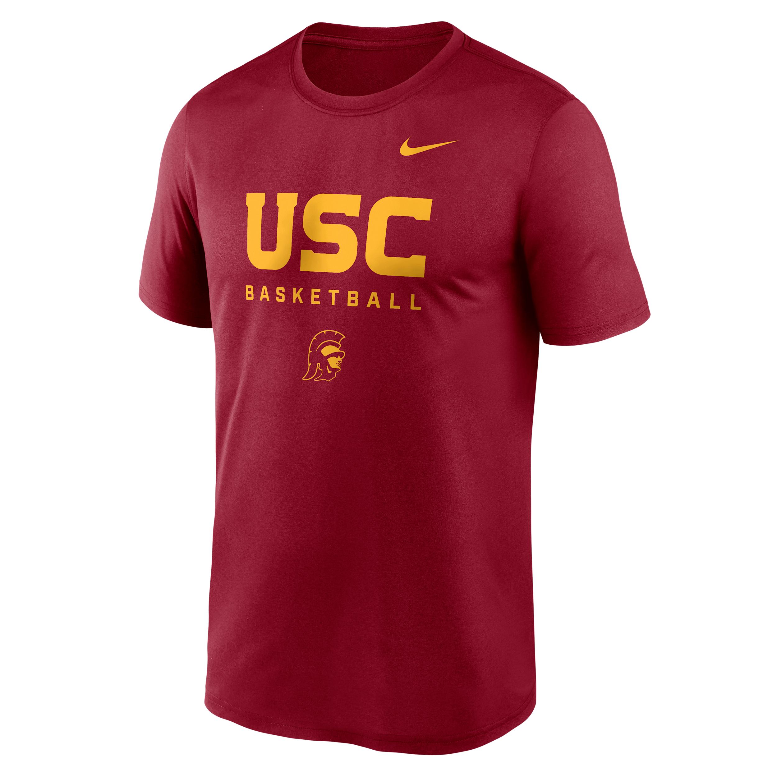 USC Courtside Basketball Legend Nike Mens Dri-FIT College T-Shirt | 02TI69WSCJ-8TZ Product Image