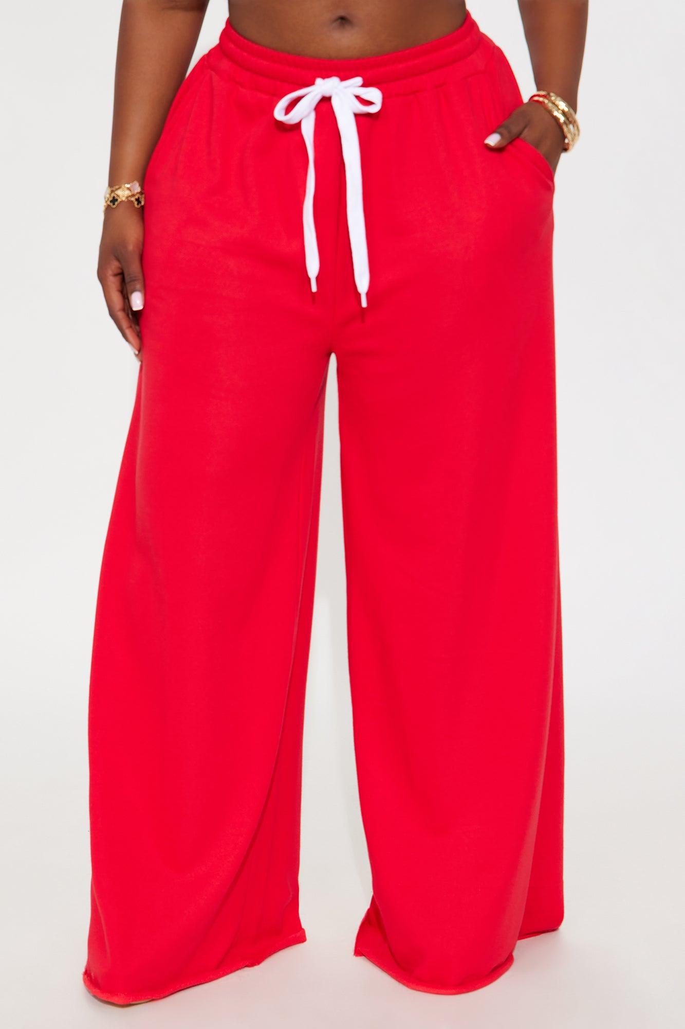 My Turn Again Lounge Pant - Red Female Product Image
