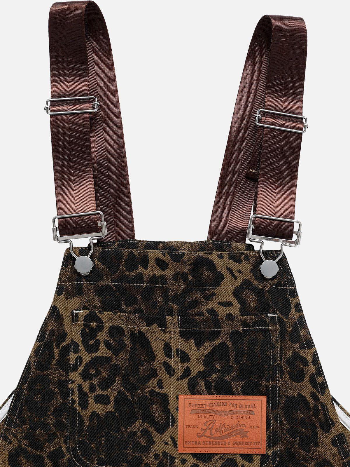 Aelfric Eden Leopard Overall Shorts Product Image