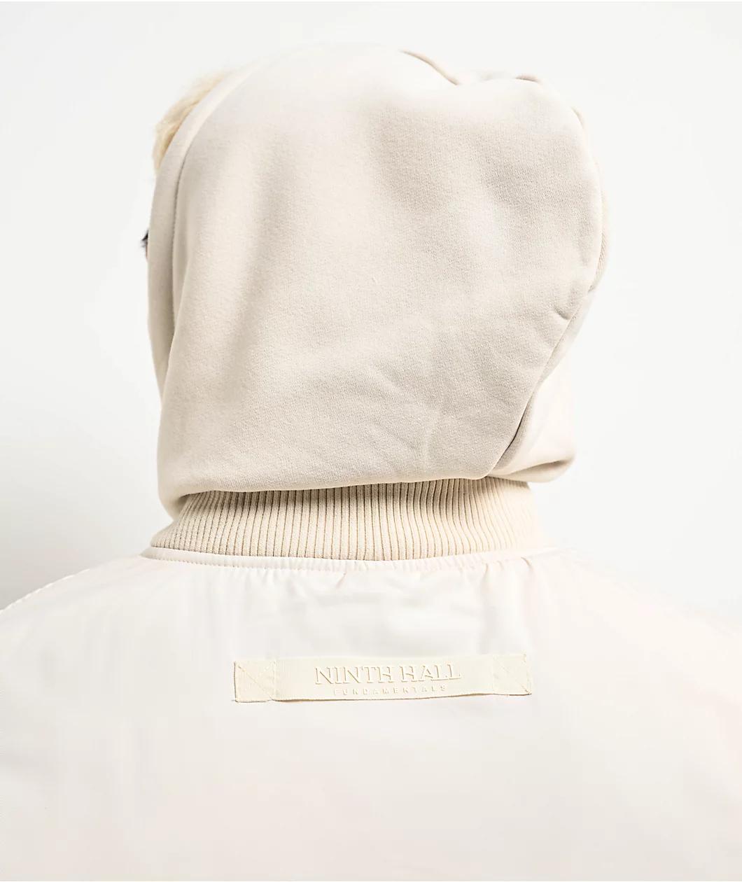 Ninth Hall Fundamentals Natural Hooded Bomber Jacket Product Image