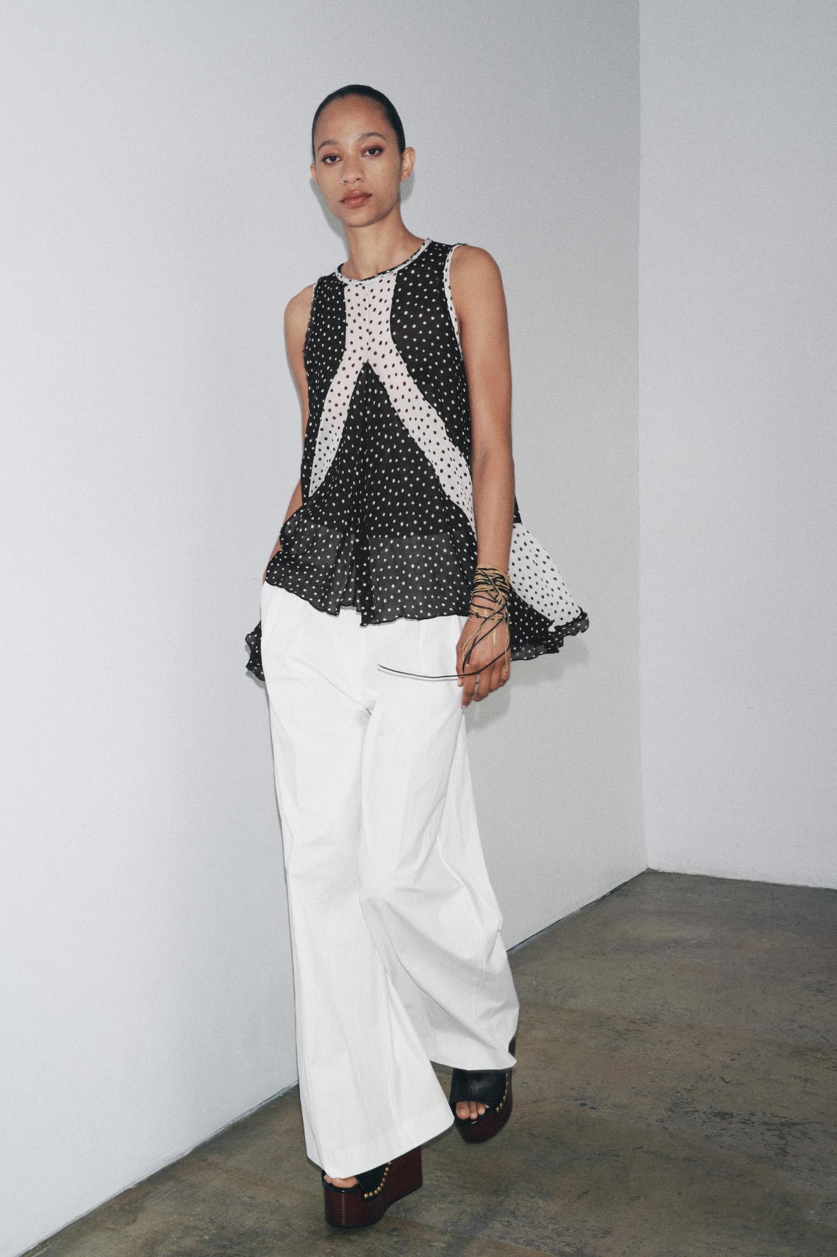 POLKA DOT TOP ZW COLLECTION Product Image