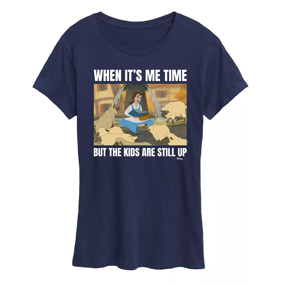 Disney Princess Belle Women's Me Time Meme Graphic Tee,  Product Image