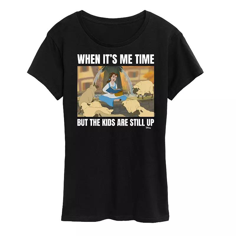 Disney Princess Belle Women's Me Time Meme Graphic Tee,  Product Image