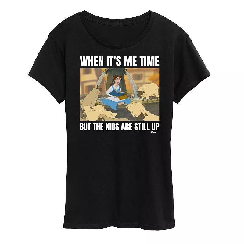 Disney Princess Belle Women's Me Time Meme Graphic Tee,  Product Image