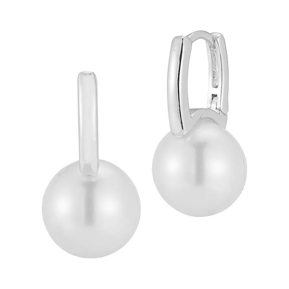 WINX 18k Gold Plated Freshwater Cultured Pearl Earrings, Women's, Silver Tone Product Image