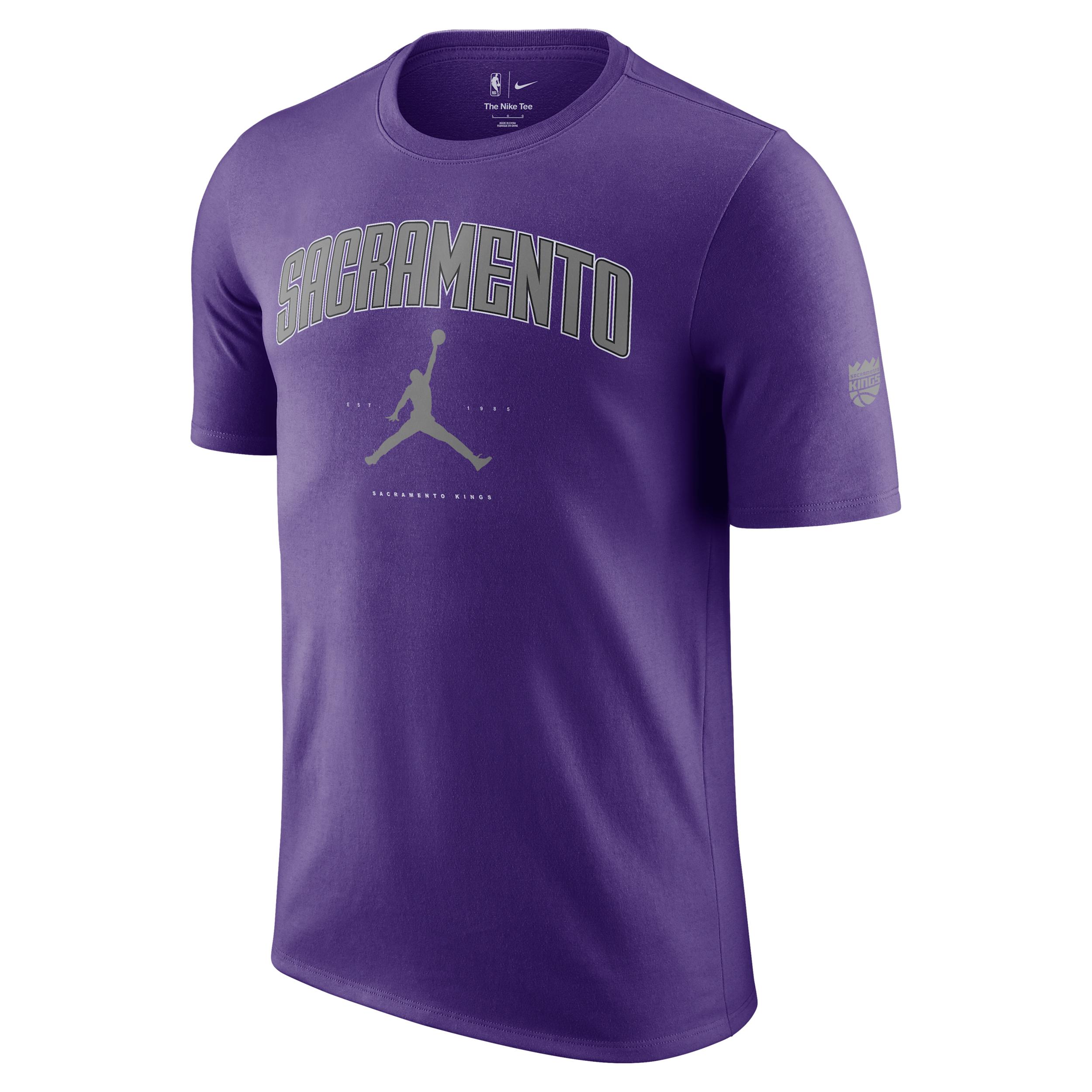 Nike Mens Sacramento Kings Essential Jordan NBA T-Shirt | HQ1249-504 Product Image