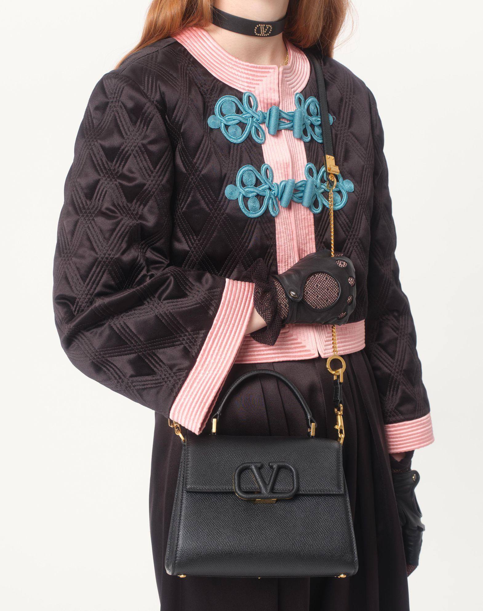 Small Vsling Grainy Calfskin Handbag Product Image