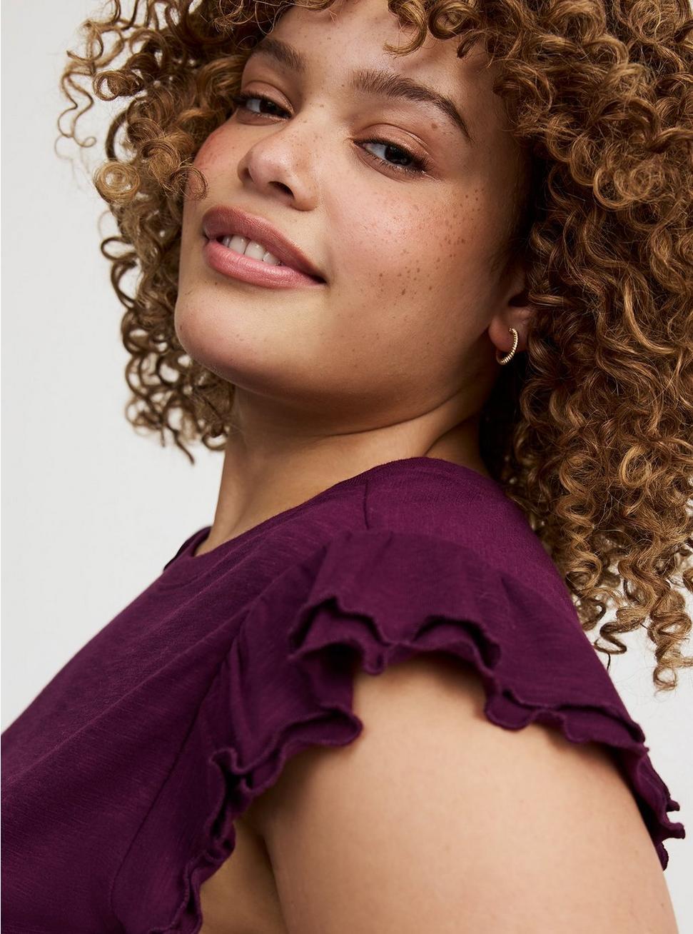 Double Flutter Sleeve Tee Product Image