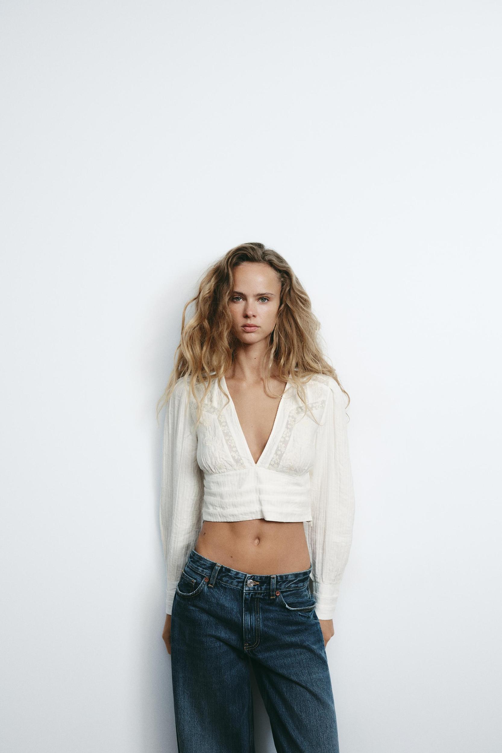 TEXTURED CROPPED SHIRT Product Image