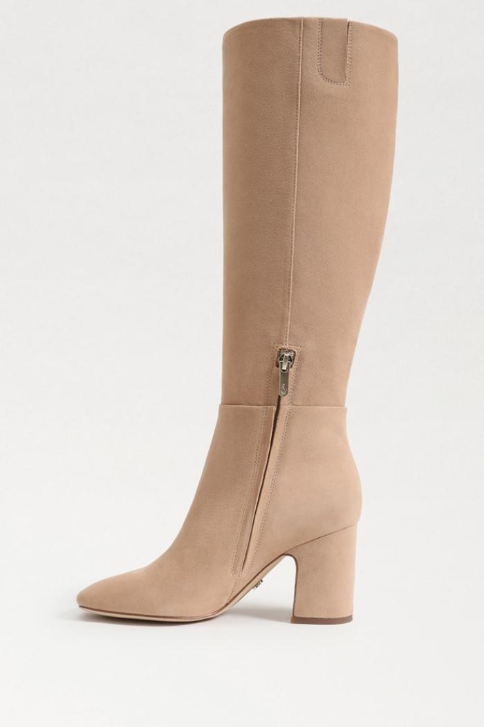 Faren Knee High Boot - Light Caramel Suede Product Image