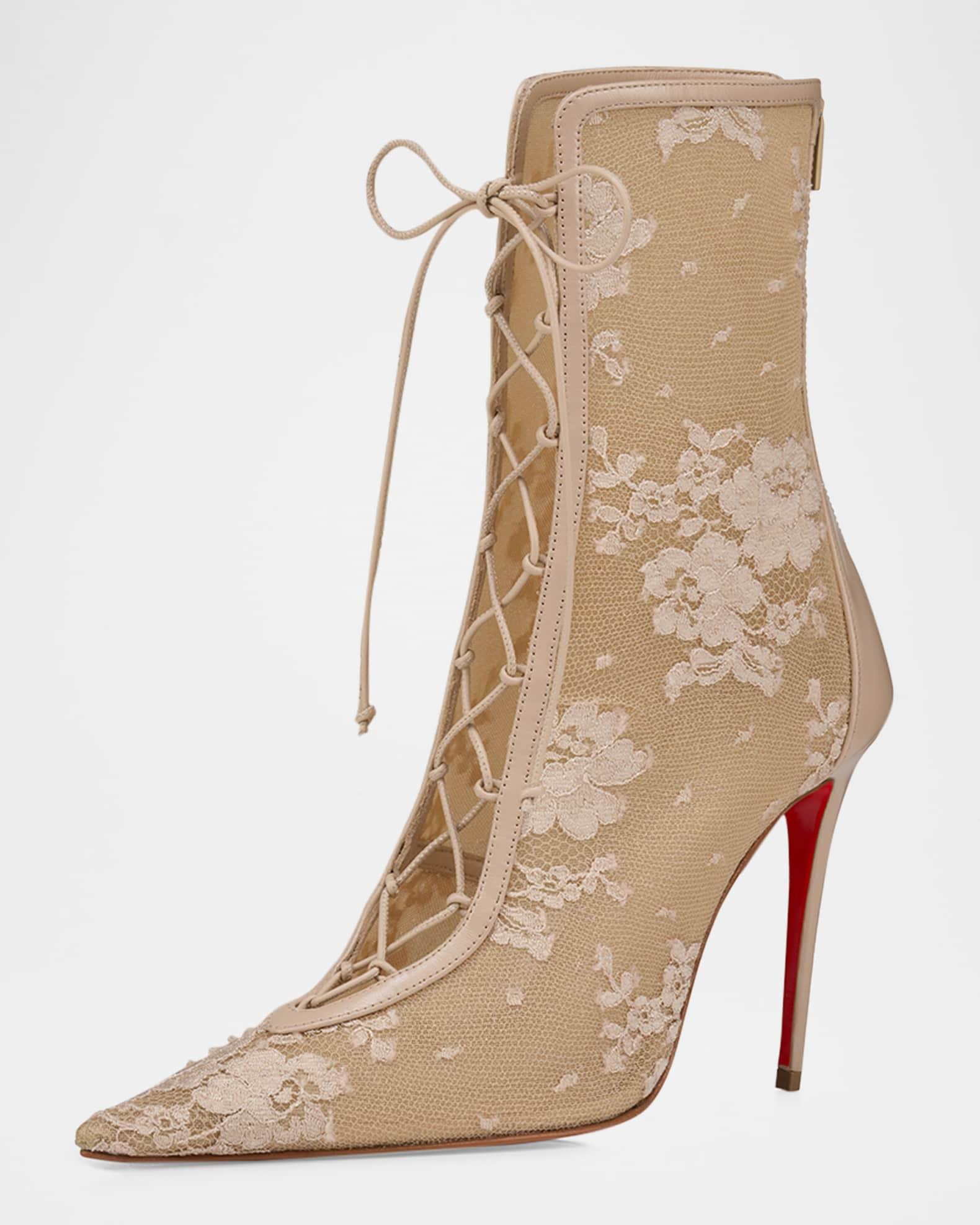 KM Lace Red-Sole Booties Product Image