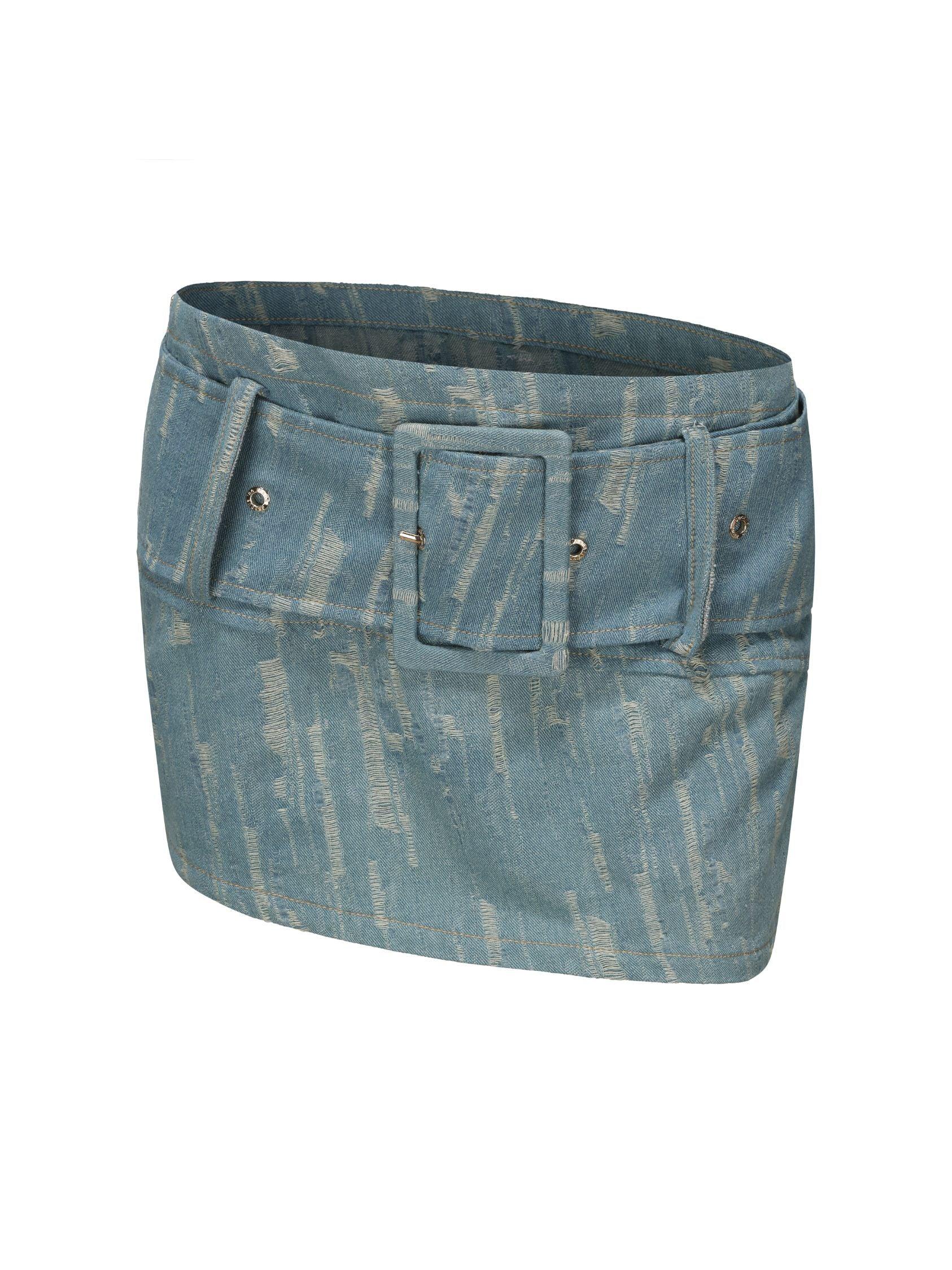 Claire Denim Mini Skirt (Final Sale) Product Image