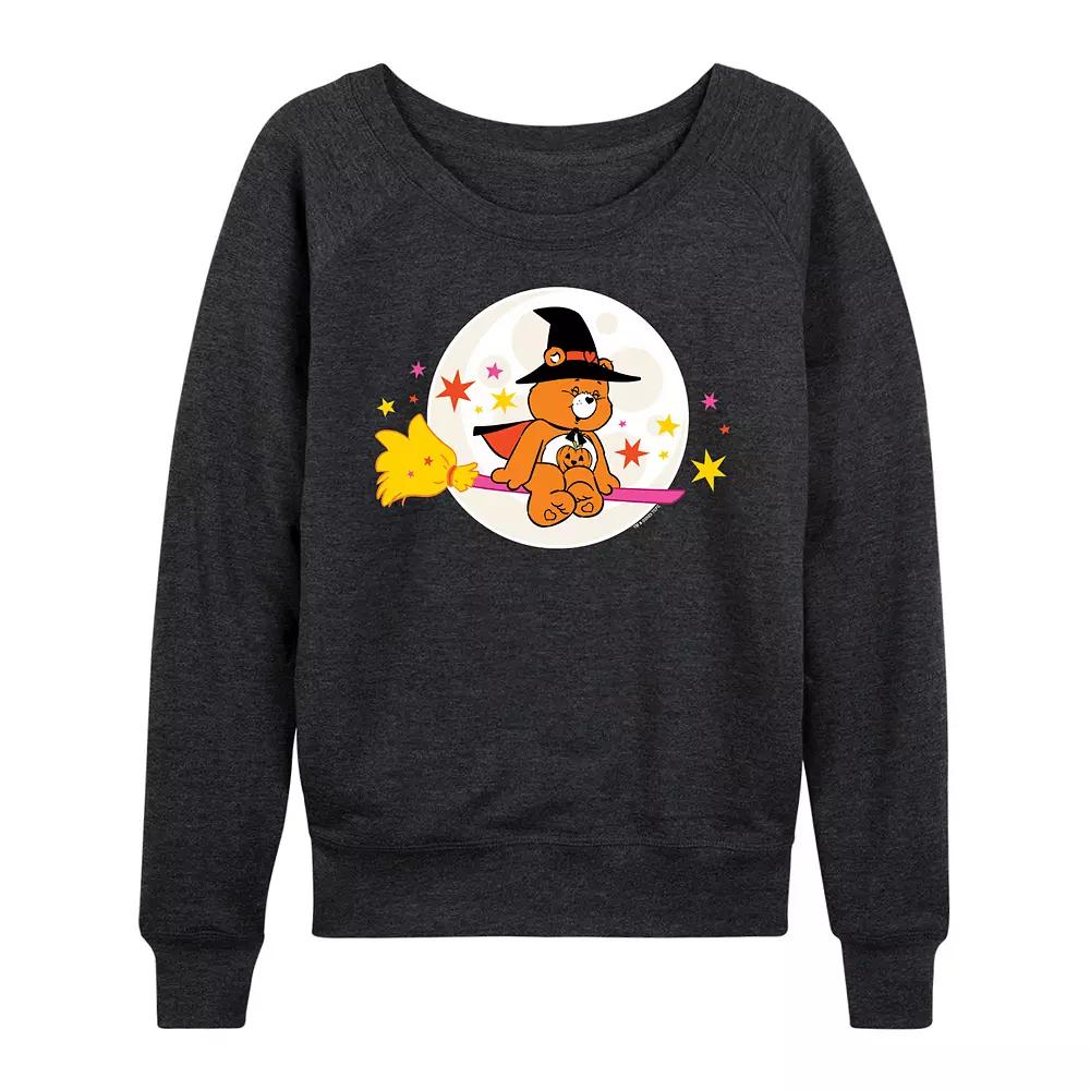 Women's Care Bears Halloween Witch French Terry Long Sleeve Tee,  Product Image