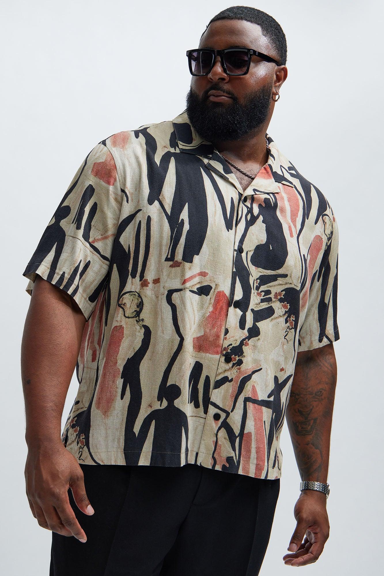 Lascaux Shirt - Tan/Multi Product Image