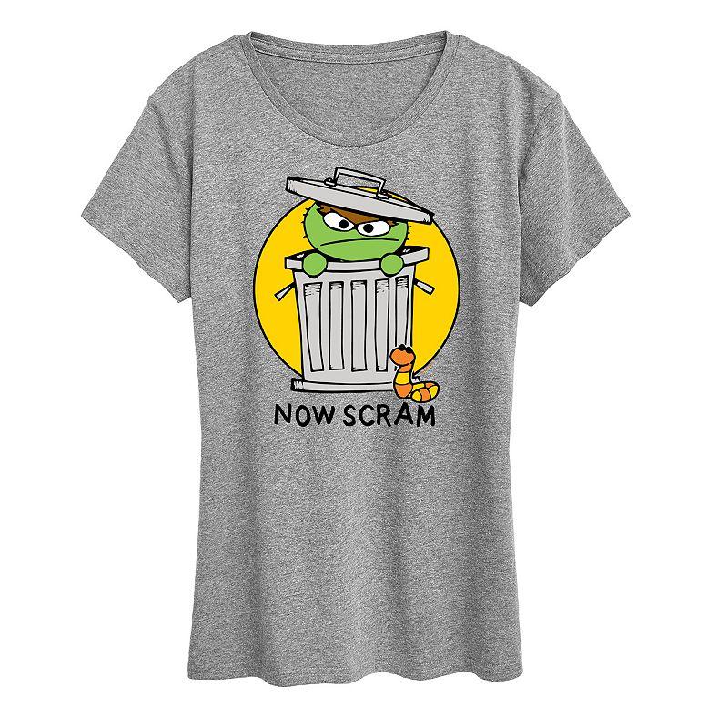 Women's Sesame Street Doodle Oscar Graphic Tee,  Product Image