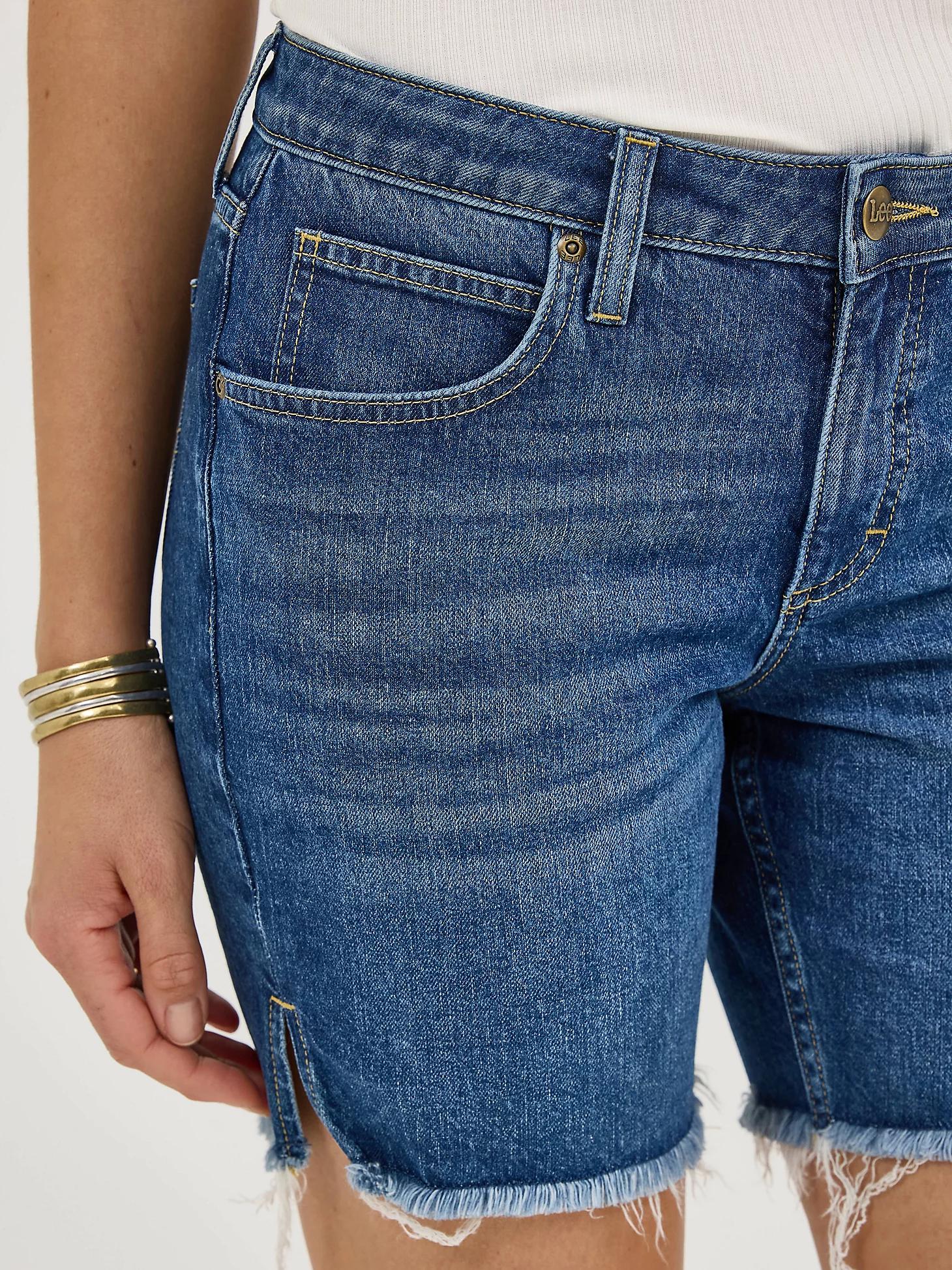 Women's Legendary Frayed Hem Side Slit Short | Women's Shorts | Lee® Product Image