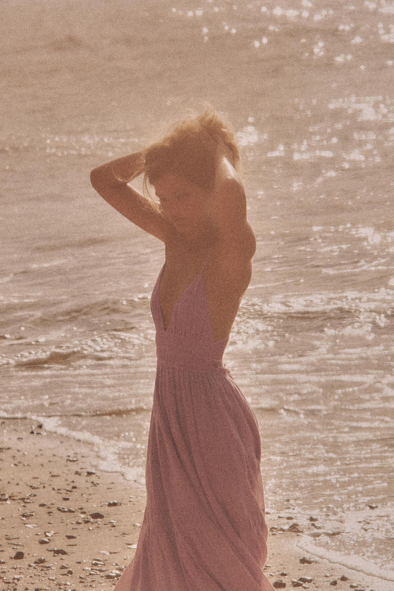 GAUZE MIDI DRESS Product Image