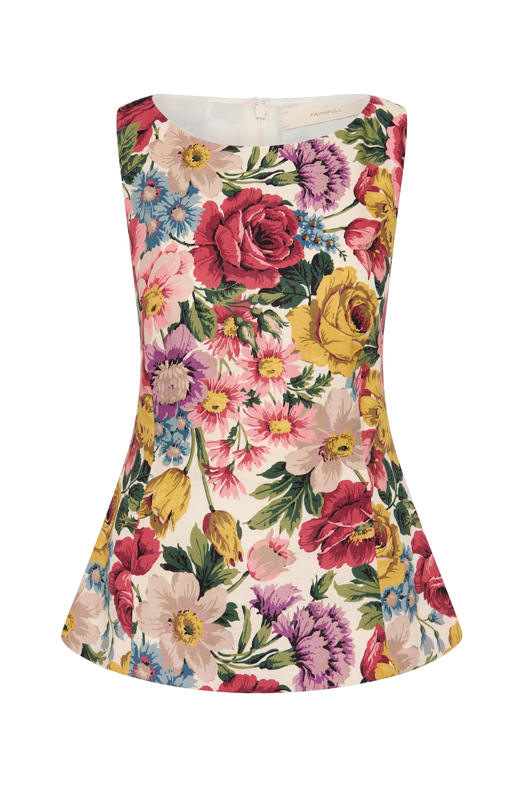 Ana Top Colette Floral Multi - Final Sale Product Image