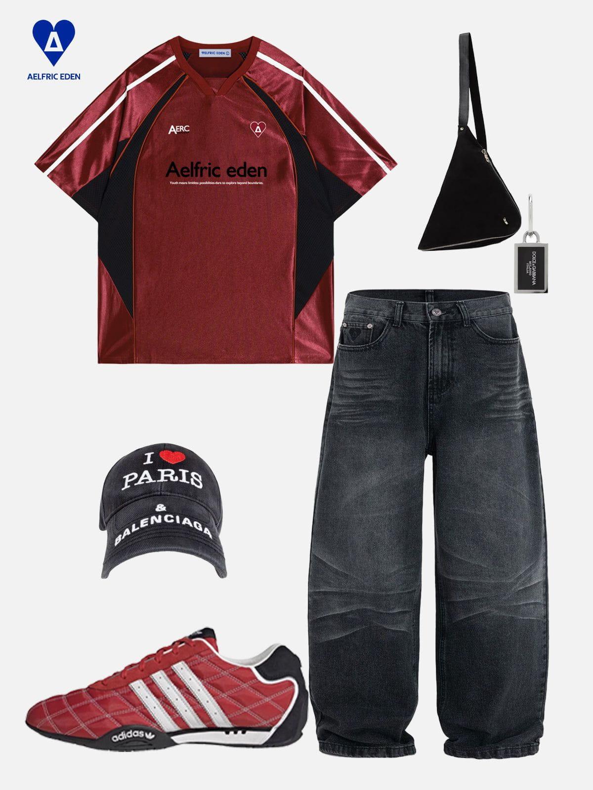 Aelfric Eden Mesh Color Blocking Soccer Jersey Product Image