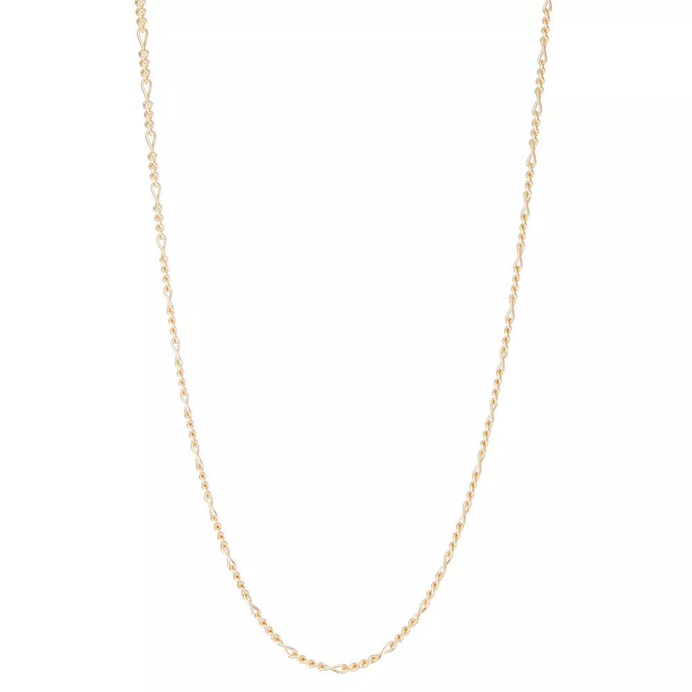 Jordan Blue Men's 14k Gold Filled 3.6 mm Figaro Chain Necklace, Size: 20" Product Image
