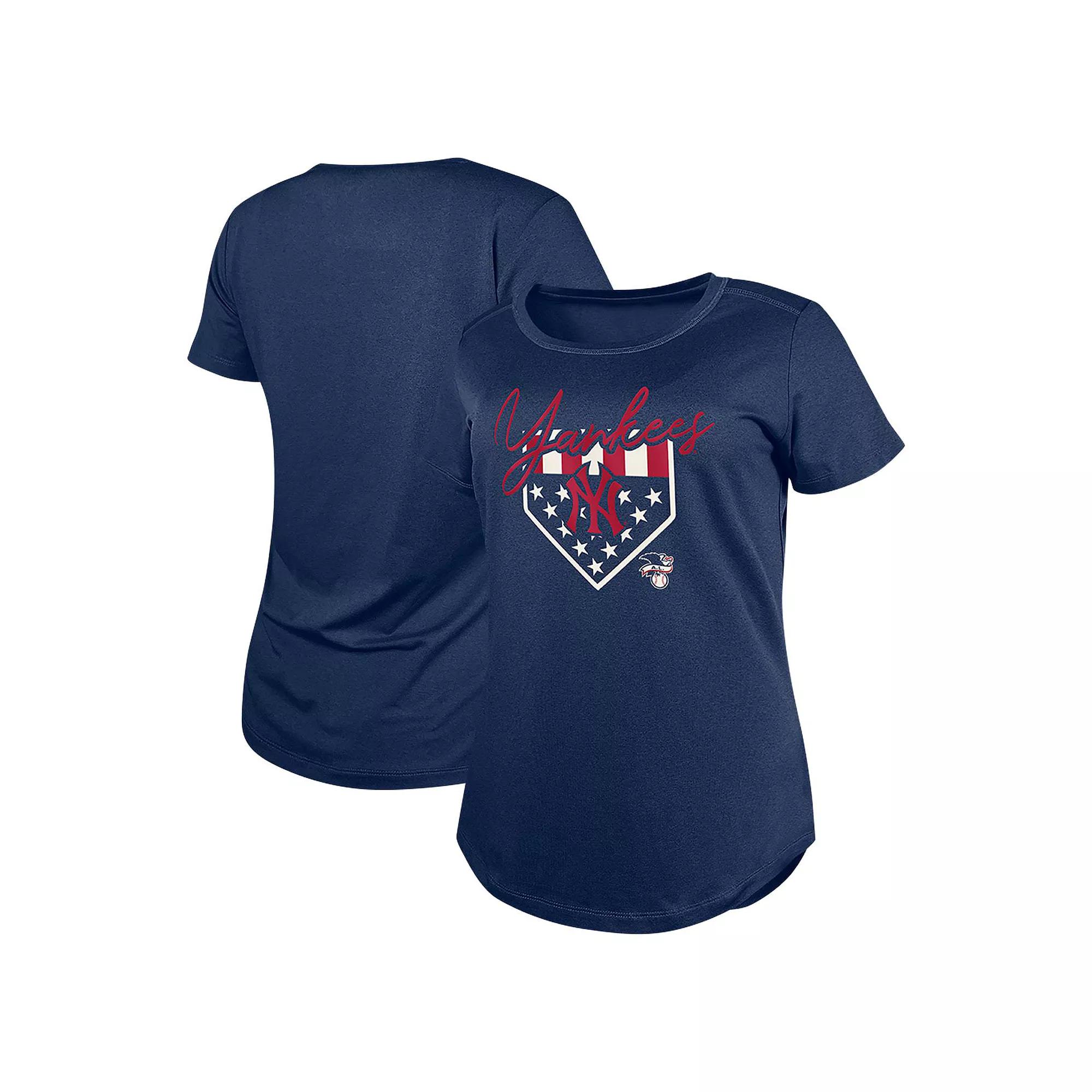 Women's New Era Navy New York Yankees Americana T-Shirt,  Product Image