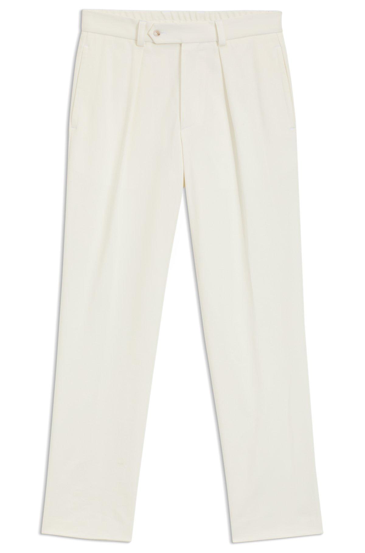 BOSS - BECKHAM x BOSS trousers in stretch cotton - White Product Image