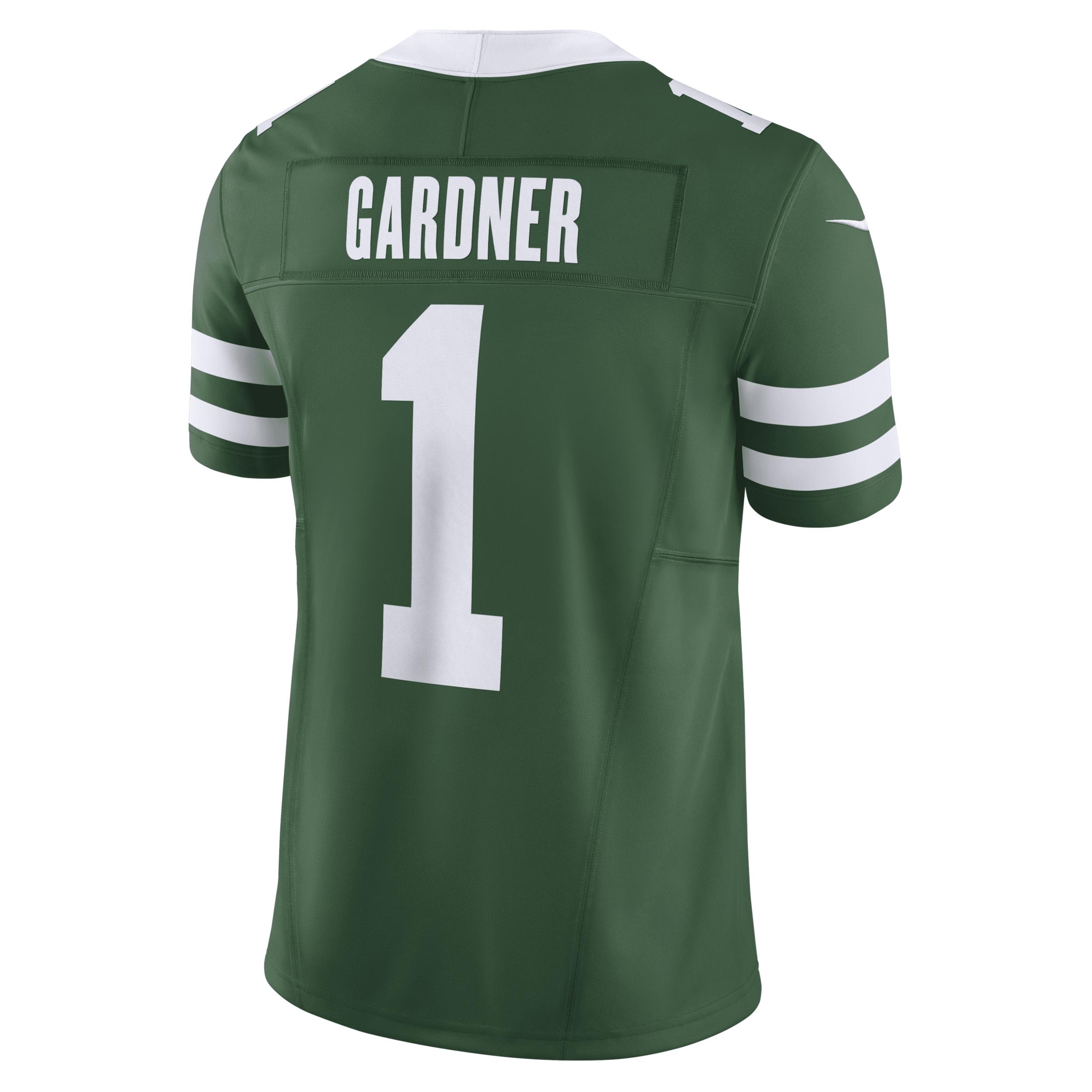 Men's Nike Ahmad Sauce Gardner Legacy Green New York Jets Vapor F.U.S.E. Limited Jersey,  Product Image