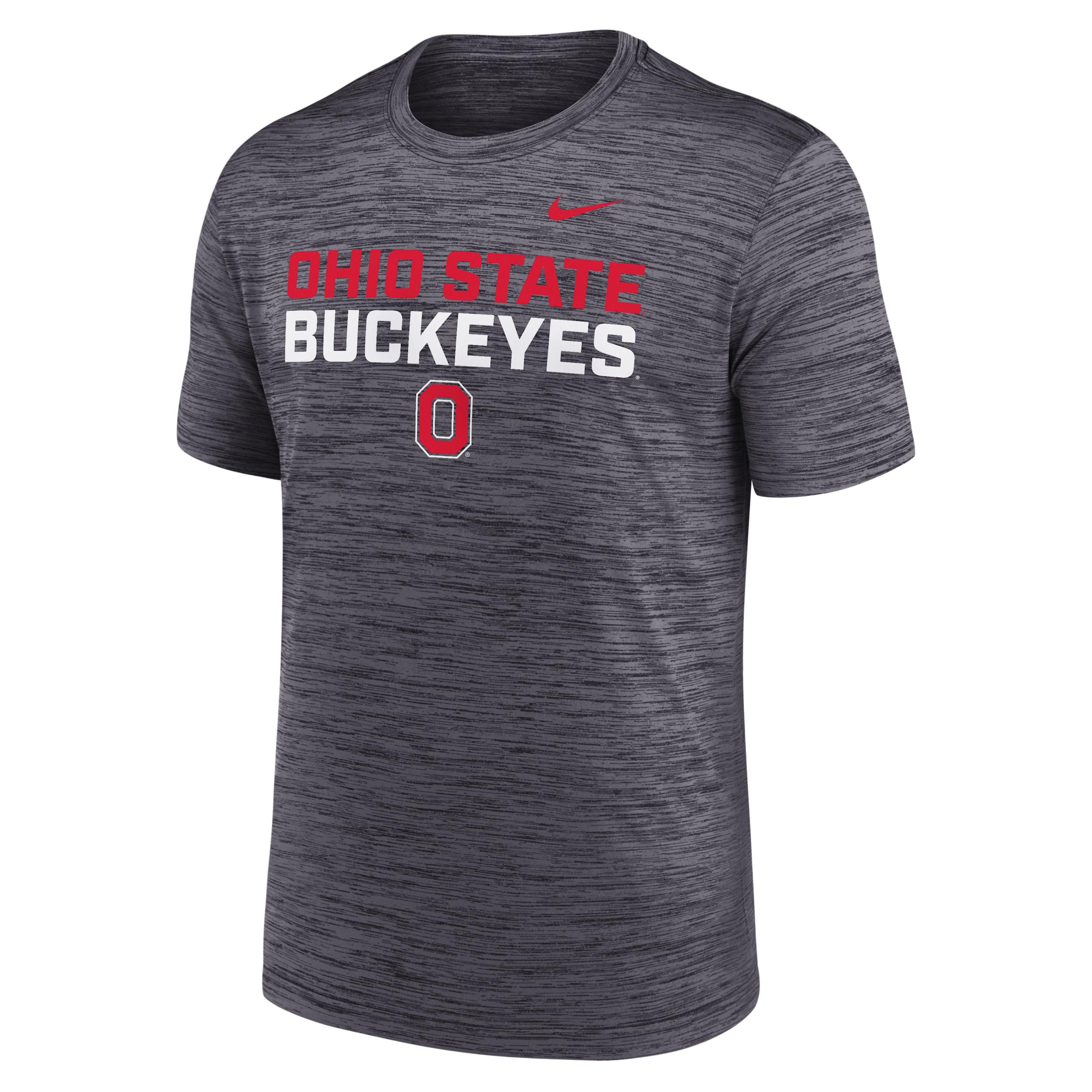 Ohio State Campus Center Stack Velocity Nike Mens Dri-FIT College T-Shirt | NKPQ00AOH-907 Product Image