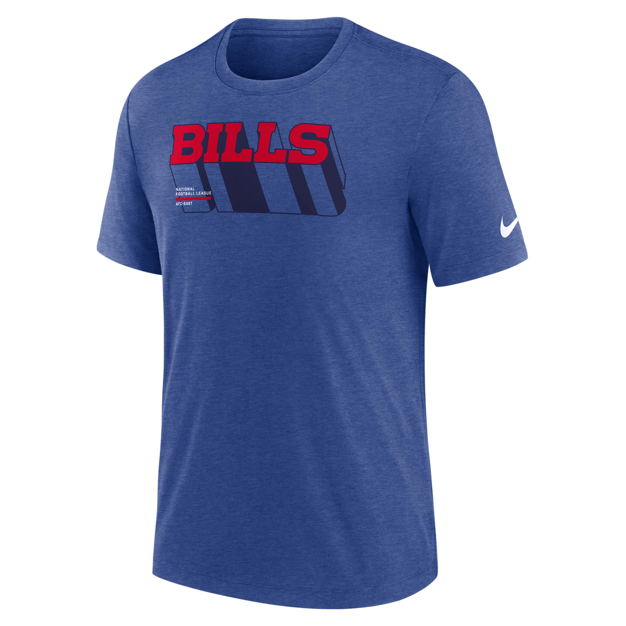 Buffalo Bills Long Pass Nike Mens NFL T-Shirt | NJFDEX4981-KZQ Product Image