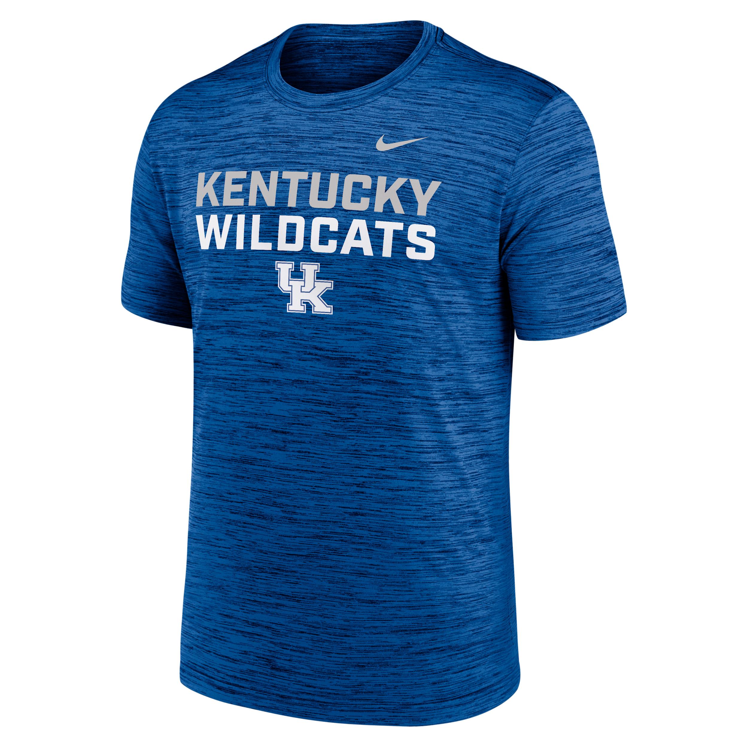Kentucky Campus Center Stack Velocity Nike Mens Dri-FIT College T-Shirt | NKPQ4EVNKY-907 Product Image
