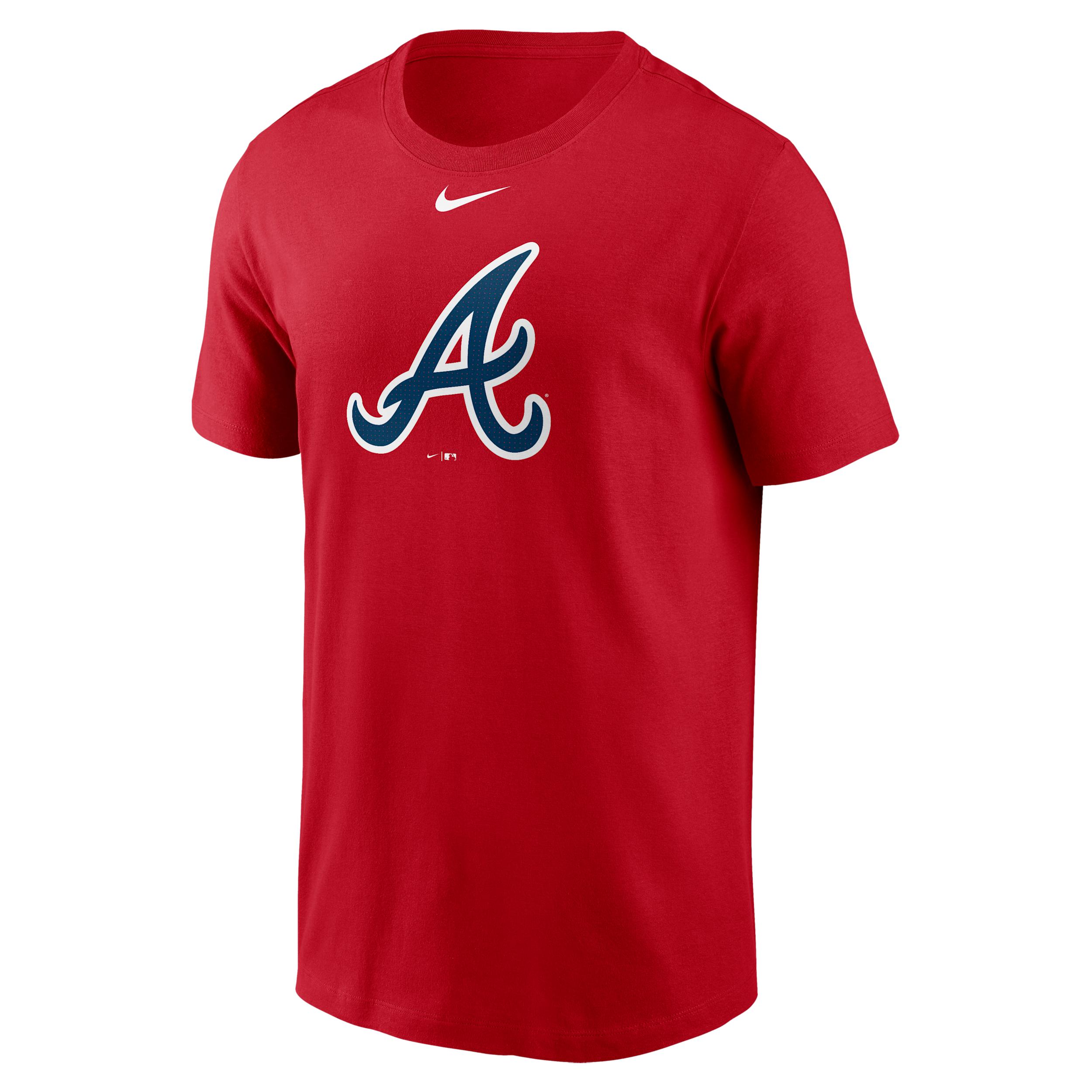 Atlanta Braves Fuse Large Logo Nike Mens MLB T-Shirt | N19962QAW-CJP Product Image